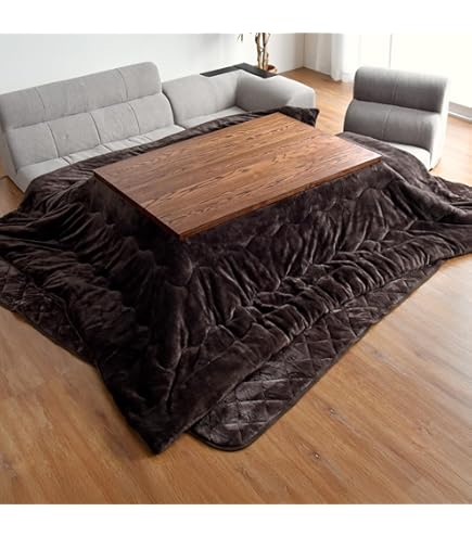 Amazon.co.jp : 協立工芸 家具調こたつ【120×80cm】【ブラウン